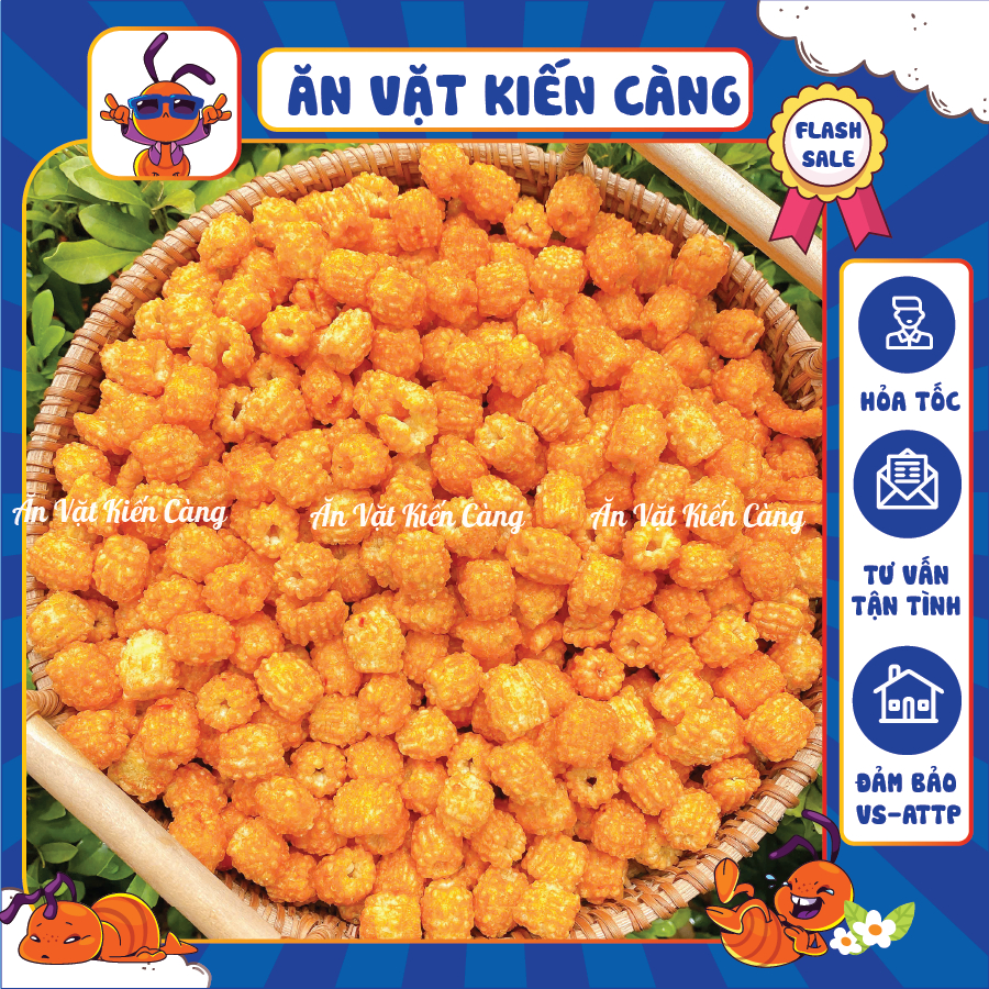  Nui Chiên Giòn Nui Sấy Giòn,Hạt Sen Nui Cay Sấy Gia Vị Giòn Tan Ăn vặt Kiến Càng 