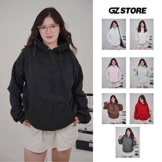 Áo khoác Hoodie form rộng nam nữ unisex chất liệu nỉ bông cao cấp không xù có mũ lớn 2 lớp - GZHD10