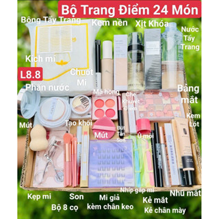 Bộ Trang Điểm [24 MÓN] Đầy Đủ Bộ Makeup/Trang Điểm Cá Nhân /Trang Điểm Đi Tiệc Ảnh Thật Shop Tự Chụp