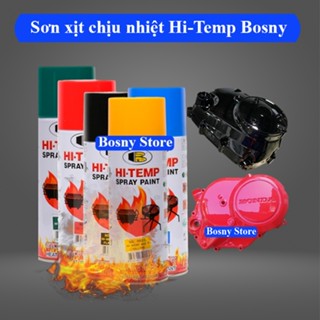  Sơn chịu nhiệt Hi-Temp Bosny - Chống chịu nhiệt độ cao bảo vệ vật dụng với nhiều màu sắc đa dạng 