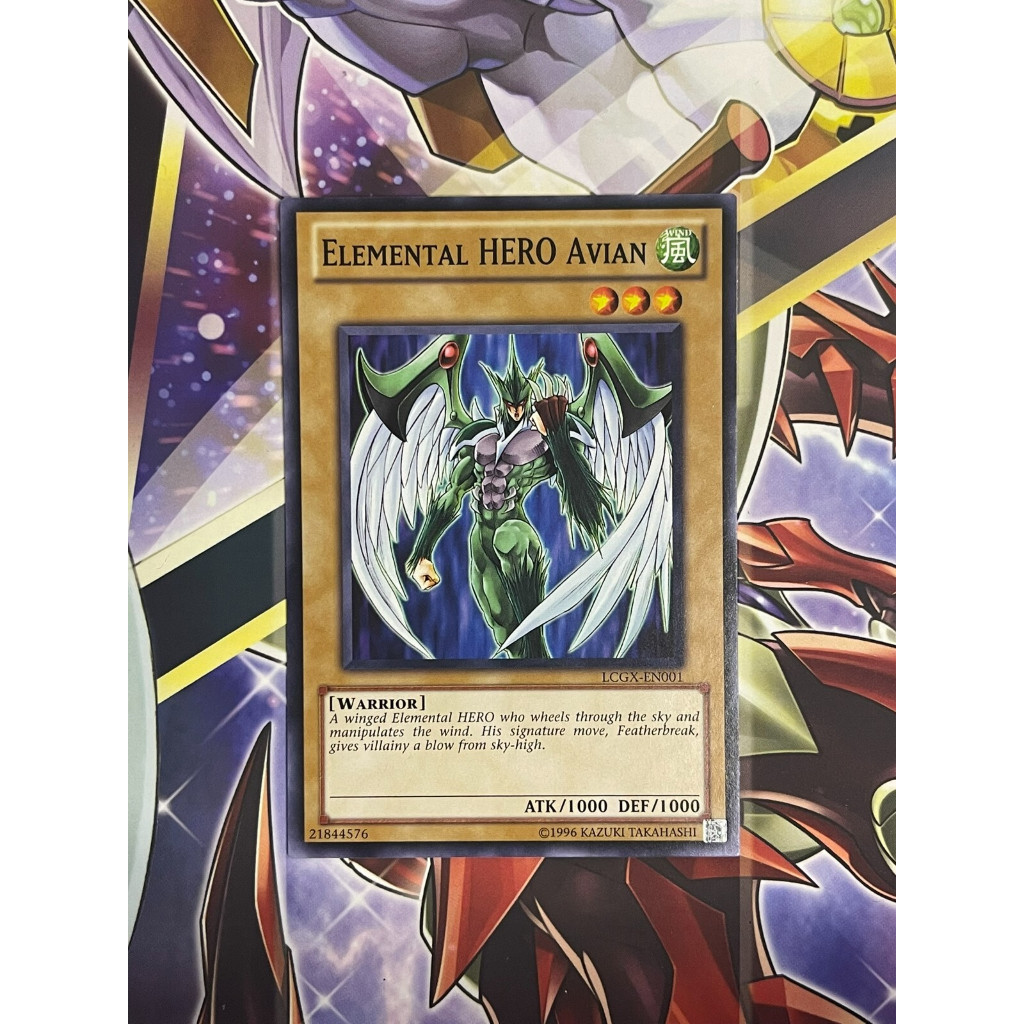 [ Dưa Hấu Yugioh ] Lá bài thẻ Elemental Hero Avian - Tặng bọc bài nhựa bảo quản