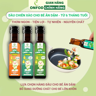 Dầu chiên xào cho bé ăn dặm từ 6 tháng tuổi ANPASO ONFOD 100ml vị oliu óc chó mix hạt