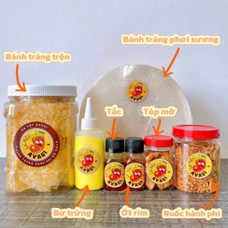 (99k) COMBO Ú Ù + Bánh Tráng Trộn Hành Phi Thơm Ngon, Ăn Vặt AVAGI