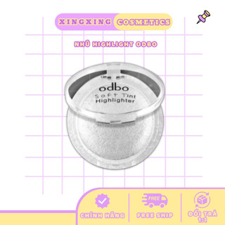   HOẢ TỐC ODBO Phấn Bắt Sáng Mini Tạo Khối Odbo Soft Tint Hightlighter OD173 Có Nhũ Chuẩn Makeup 4g XINGXINGCOSMETICS 