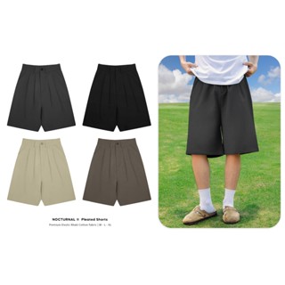 Quần Short Âu Ống Rộng Form Lửng NOCTURNAL Pleated Short Kaki Unisex Nam Nữ Local Brand
