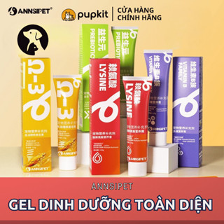 GEL DINH DƯỠNG CHO CHÓ MÈO ANNSIPET BỔ SUNG TOÀN DIỆN DẦU CÁ OMEGA3 TÂNG CÂN MƯỢT LÔNG