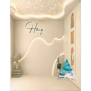  Phông nền Livestream - Chụp ảnh Artemis Decor - Chuẩn STUDIO 3D 5D  Có in theo kích thước yêu cầu  
