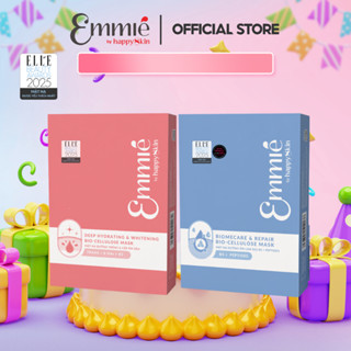 Hộp 10 Mặt Nạ Dừa Bio-Cellulose Mask 25g Emmié by HappySkin