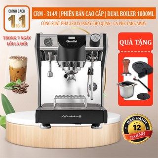 Máy Pha Cà Phê GEMILAI CRM 3149 - Phiên Bản Cao Cấp, Dual Boiler 1000ml, Màn Hình LCD Điều Chỉnh PID