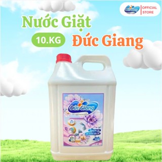 Nước Giặt Xả Đức Giang 10kg - Làm Sạch Vượt Trội, Lưu Hương Dịu Nhẹ, An Toàn Cho Da