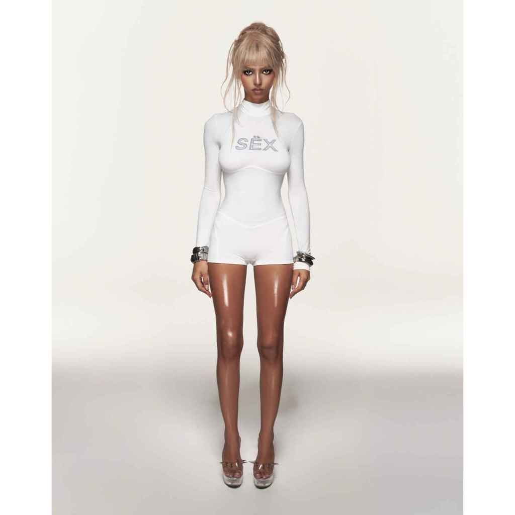 ÁO "CHAOS WHITE SEX" BODYSUIT