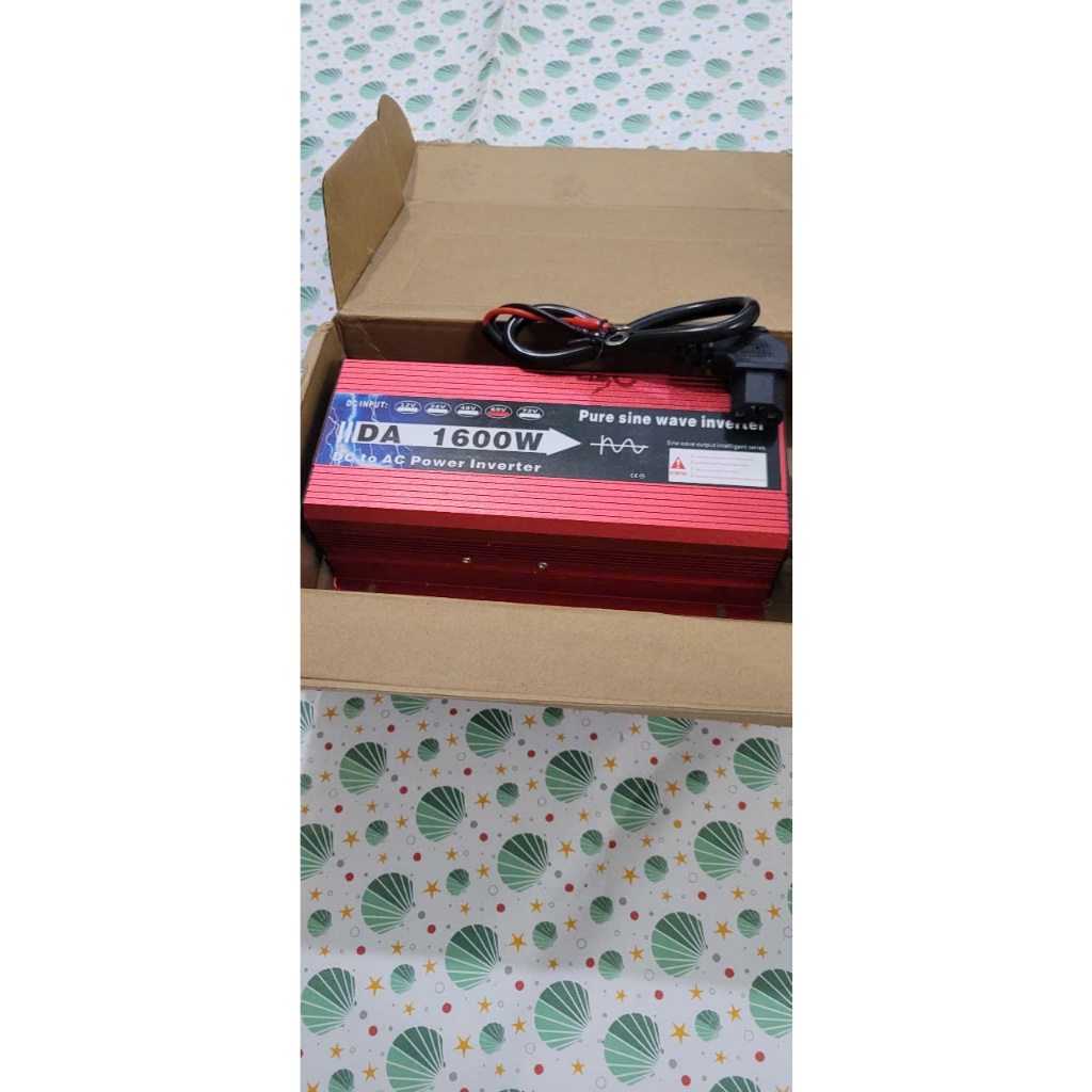 Kích điện 48V lên 220V 1600W - Chuyển đổi điện áp từ xe điện 48V thành 220V SIN CHUẨN