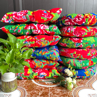  Đệm ngồi bệt khâu tay chất liệu vải công phượng 