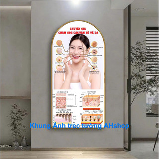 ❤️❤️❤️TRANH SPA CHĂM SÓC DA TRÁNG GƯƠNG TREO TƯỜNG