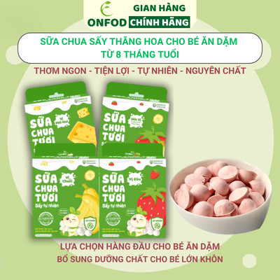 Sữa chua sấy thăng hoa cho bé ăn dặm từ 8 tháng tuổi ANPASO ONFOD sữa chua khô lợi khuẩn