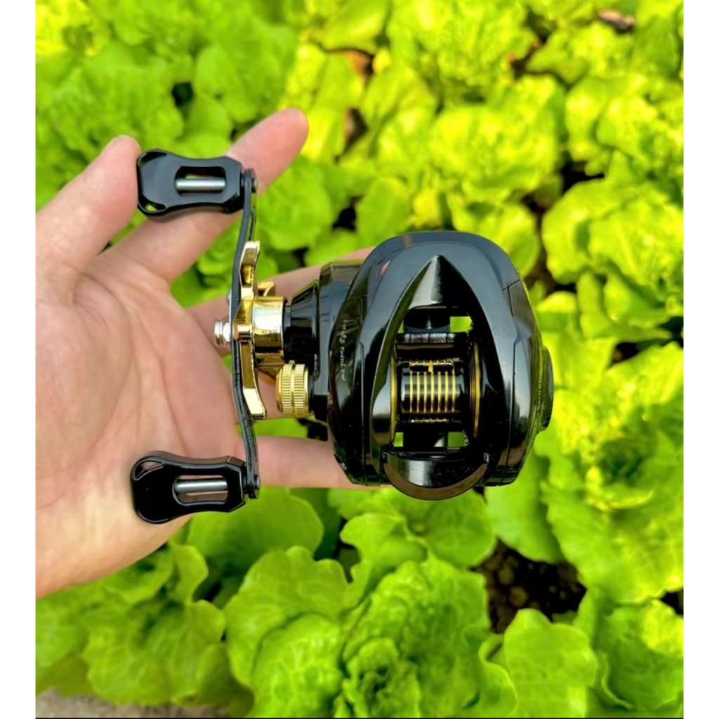 Máy Ngang Câu Lure FR200 Có Tiếng Drag Click | Mẫu Mới | Siêu Nhẹ, Êm, Ném Xa | Dành Cho Cần Ngang