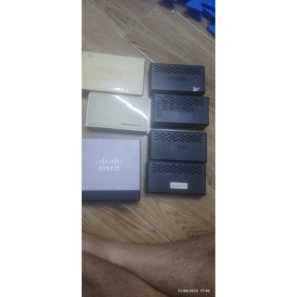 (Hàng cũ) Switch chia mạng TP-LINK D-Link Cisco