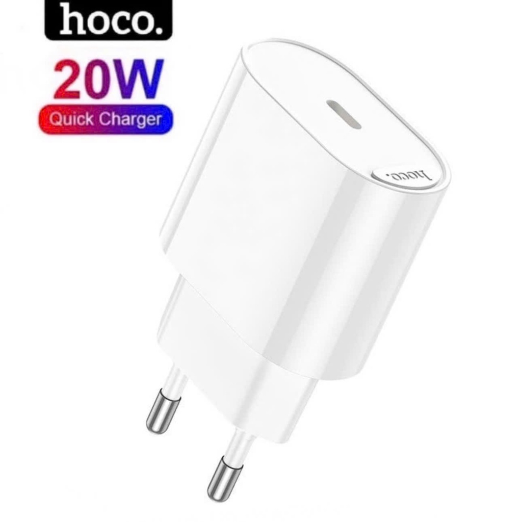 Củ sạc nhanh 20w chính hãng HOCO dùng cho 14 13 12 11 ... Bộ sạc tiêu chuẩn pd20w cao cấp chống cháy nổ