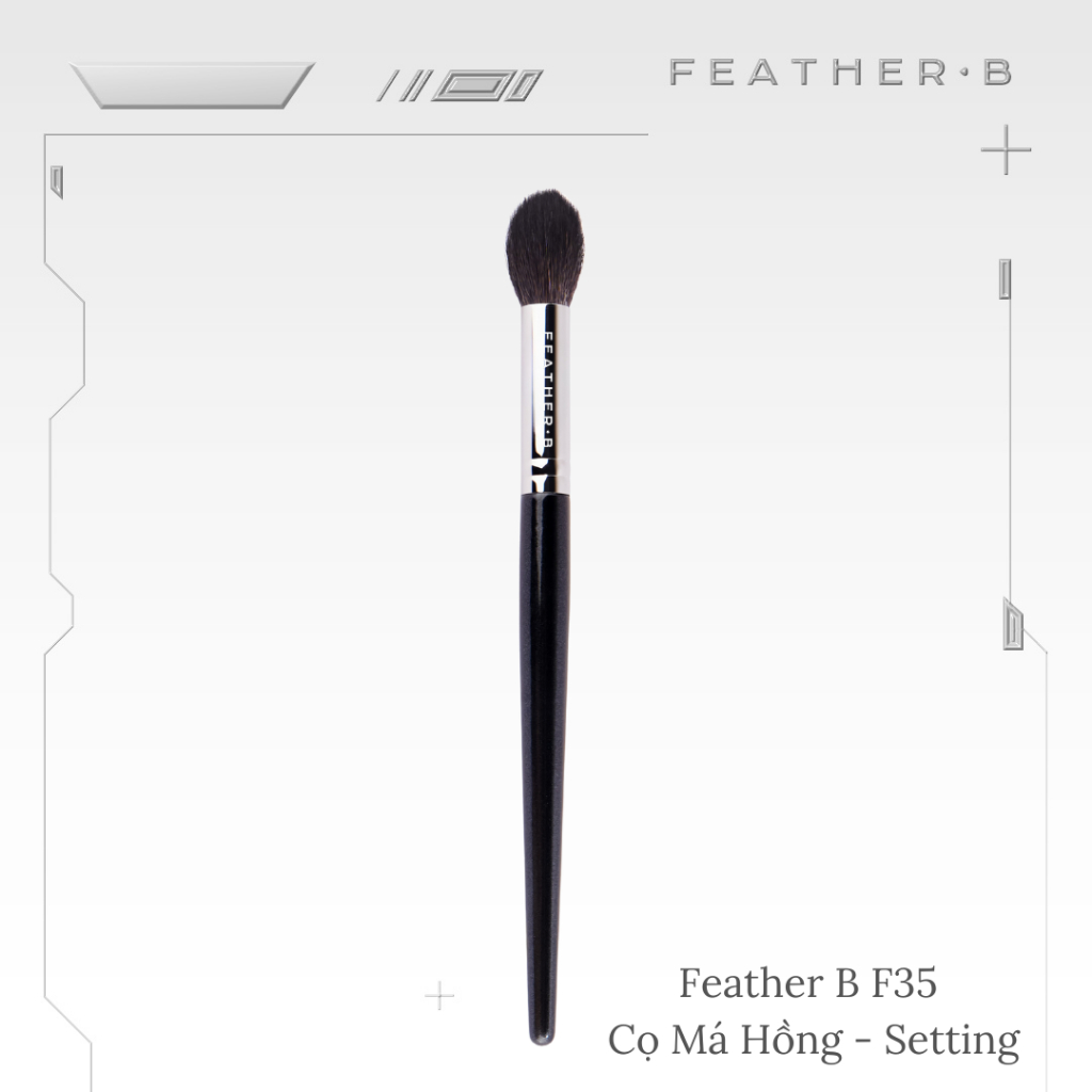 Cọ Highlight - Setting - Má Hồng Feather B F35
