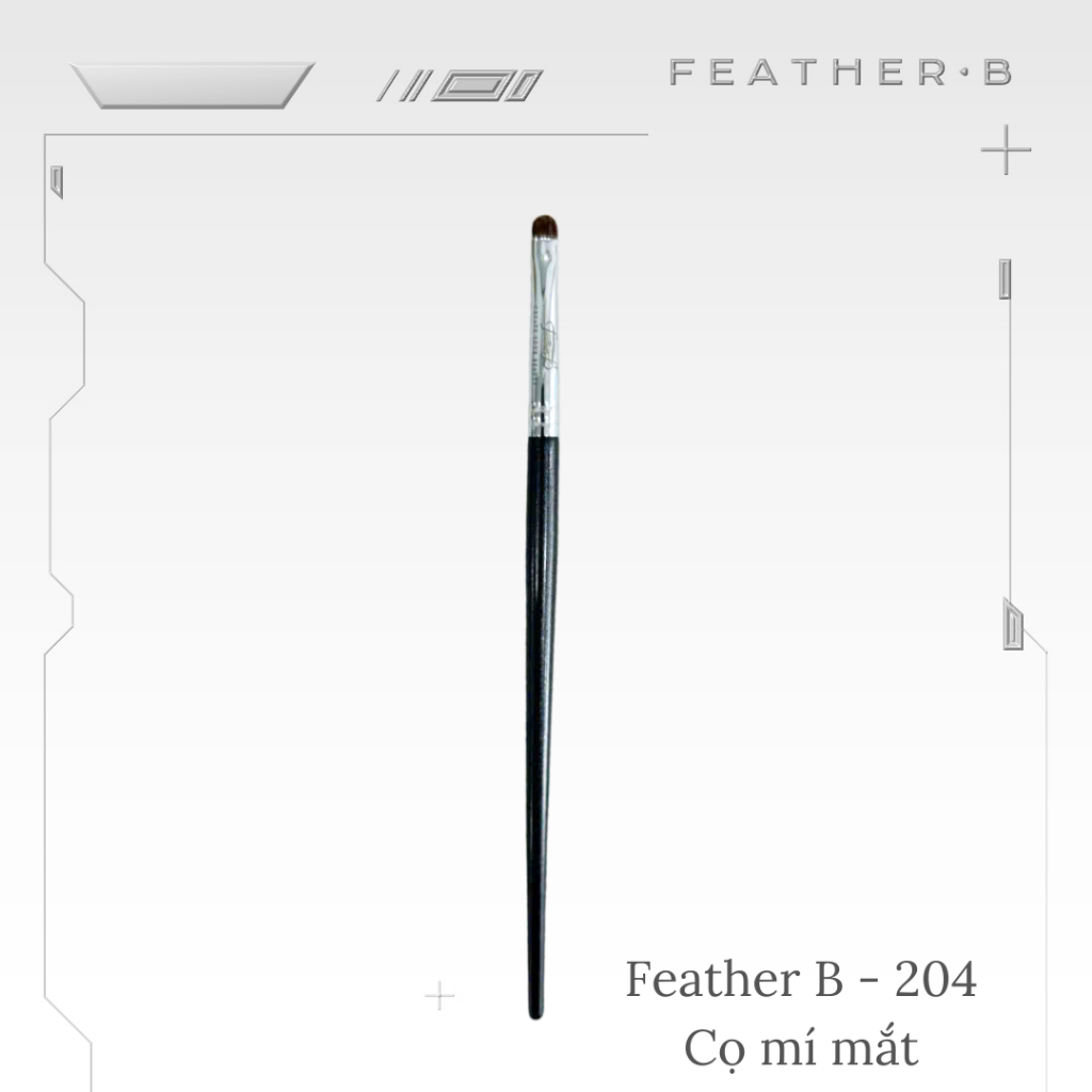 Cọ mí mắt - nhấn mí mắt dưới Feather B 204