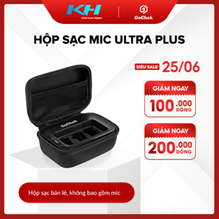 Hộp Sạc Mic GoChek Ultra Plus – Pin 3000mAh, 3 Chân Type-C, Đèn Báo Pin