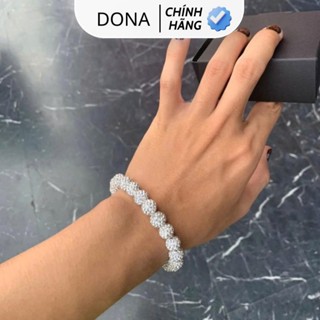  Vòng Tay Lắc Tay Đính Đá Nhân Tạo Màu Trắng Phong Cách Hiphop Unisex Dành Cho Nam Dành Cho Nữ 