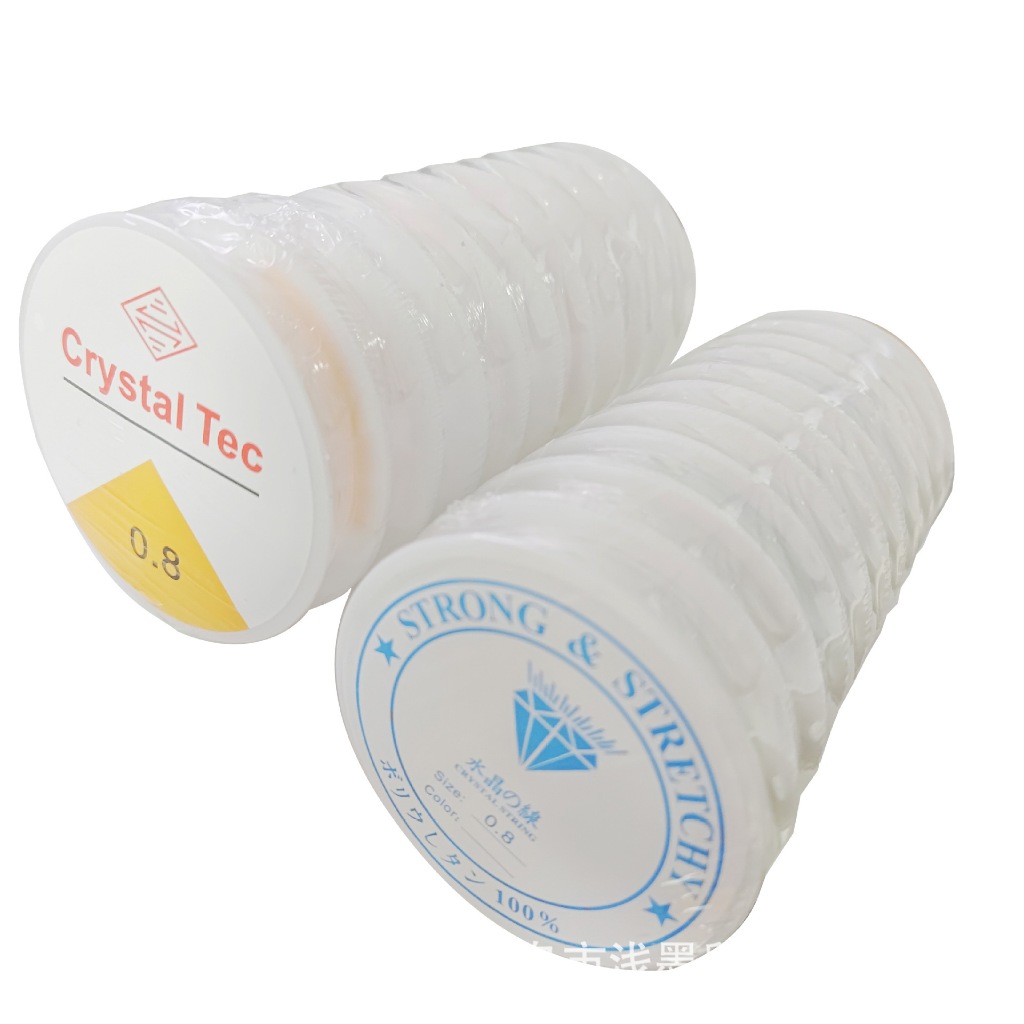 Cước thun xỏ vòng hạt, dây xâu vòng handmade co giãn, trong suốt