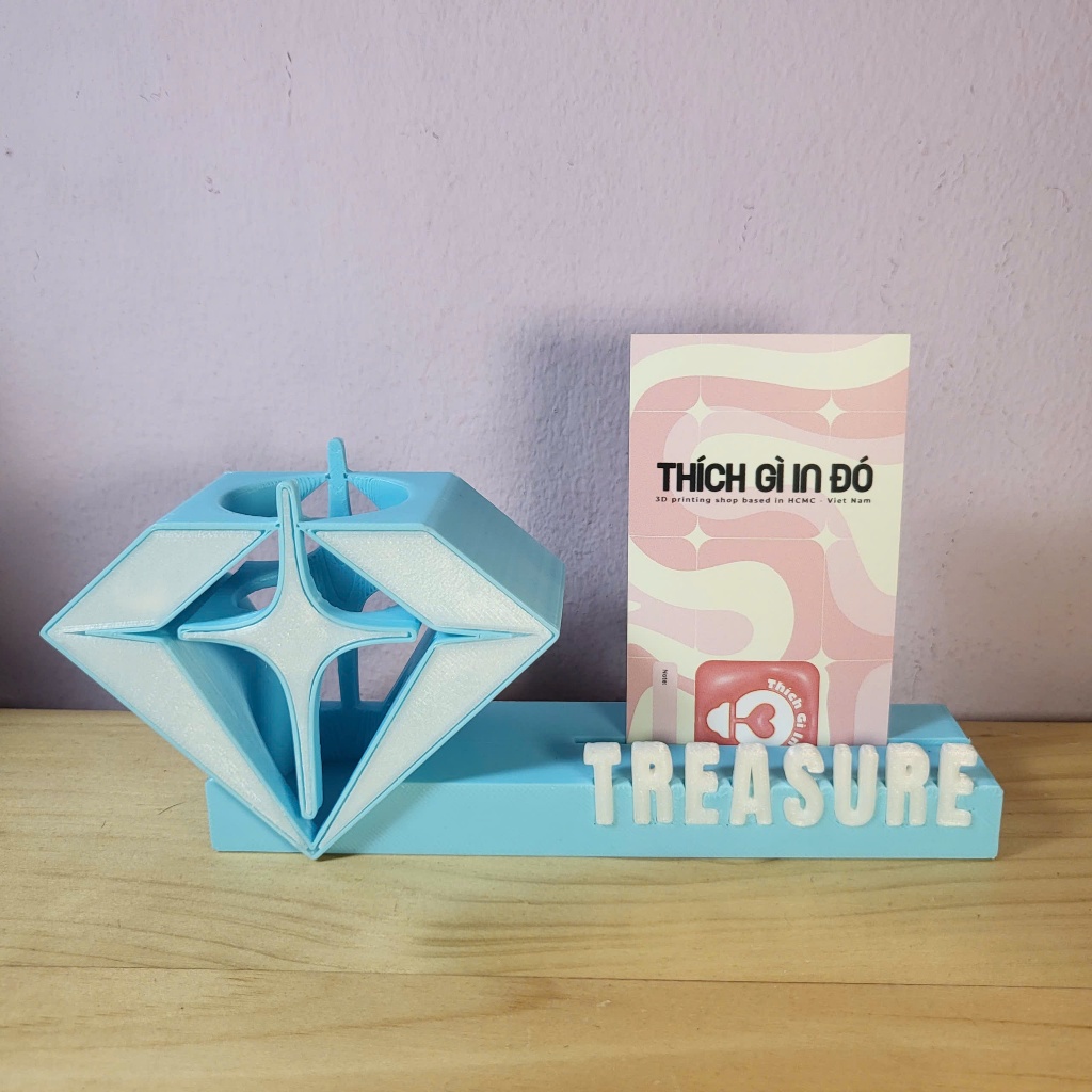 Đế trưng bày lightstick kpop kèm ô để photocard - Treasure
