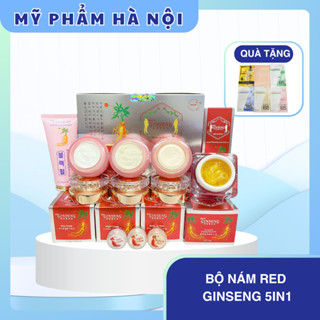Bộ kem nám RED GINSENG làm sạch nám tàn nhang, dưỡng da trắng sáng tự nhiên Hàn Quốc - Bộ 5 sản phẩm [Chính hãng]