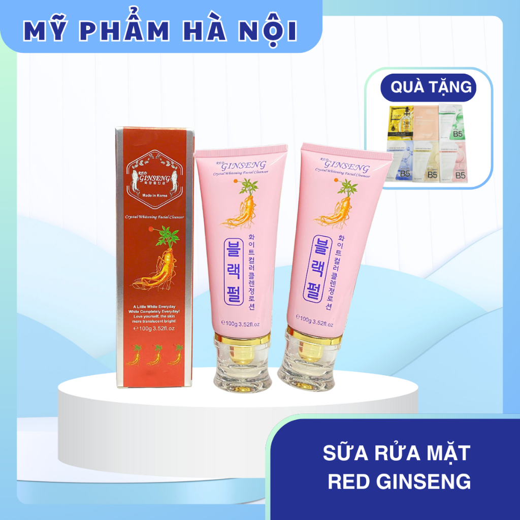 Sữa rửa mặt RED GINSENG loại bỏ bụi bẩn bã nhờn, se khít lỗ chân lông Hàn Quốc