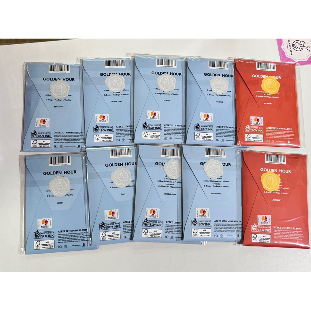 album Ateez - Golden Hour Pt3 Poca Lemon drop