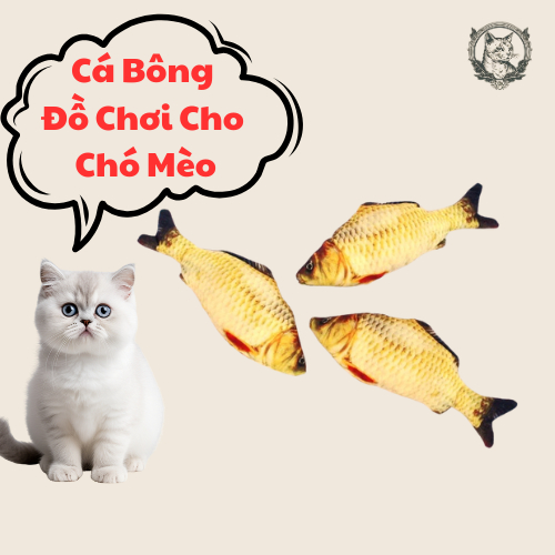 [Siêu Rẻ] Đồ Chơi Chó Mèo Hình Con Cá, Đồ Chơi Phụ Kiện Cho Chó Mèo