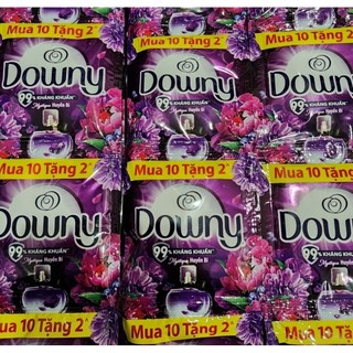  Nước xả vải Downy Đậm đặc Huyền Bí dây 12 gói 