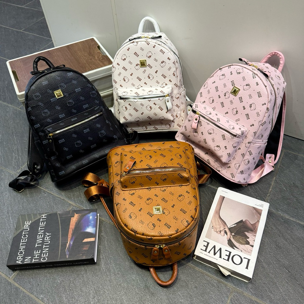 Balo đi học Hello Kitty chữ chéo