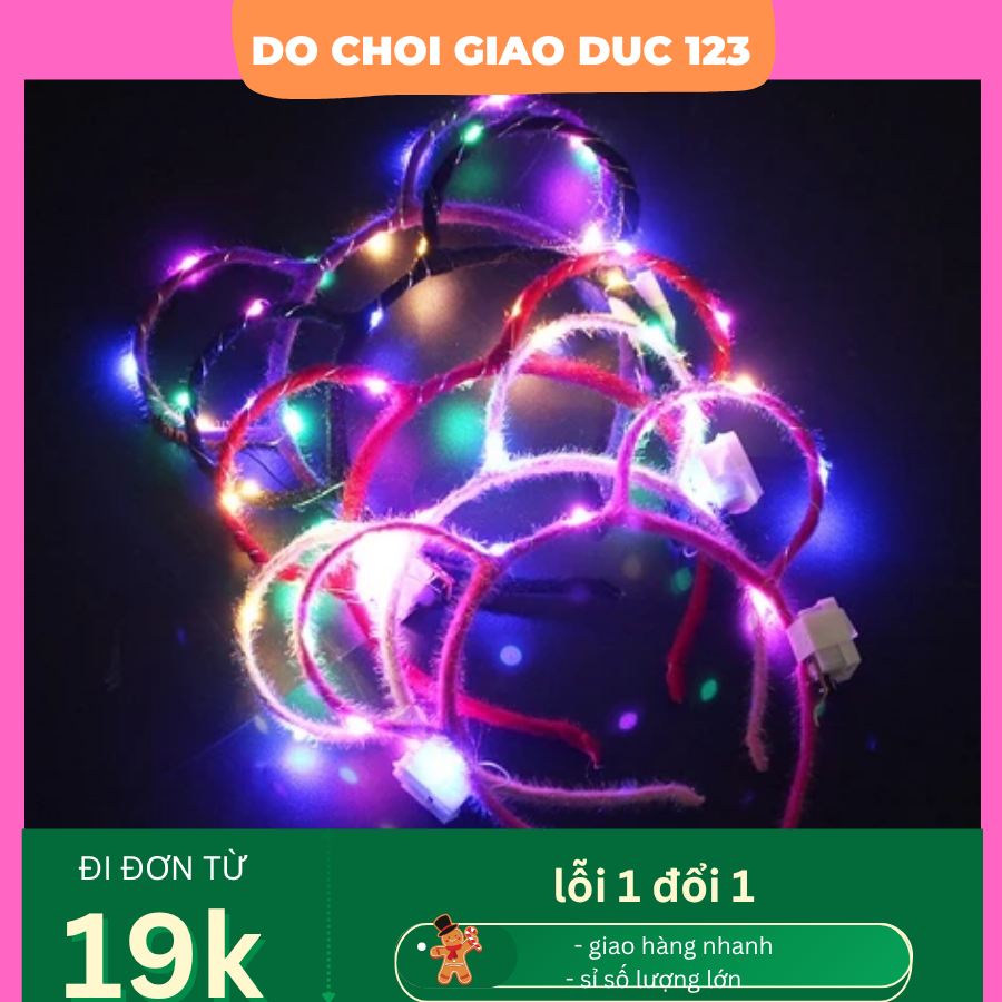 Bờm tai chuột trơn mảnh có đèn đủ màu