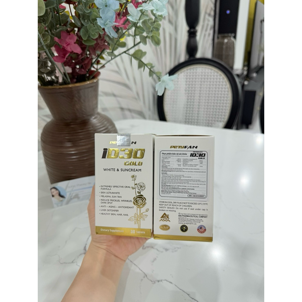 [Chính Hãng] Viên Uống Petyfan ID30 Gold 30 Viên – Hỗ Trợ Dưỡng Da & Bảo Vệ Trước Tác Nhân Bên Ngoài