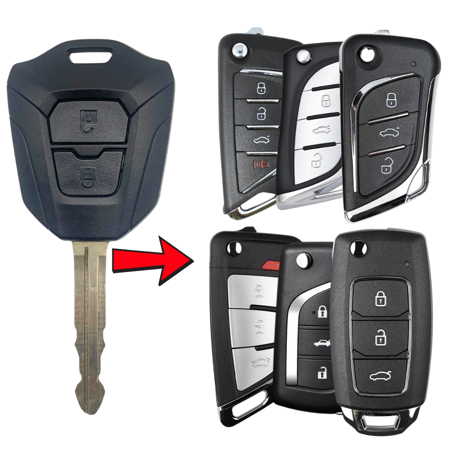 Remote học lệnh Chìa khóa xe Isuzu Dmax Mux đời 2020 đến 2025 Full Chức năng