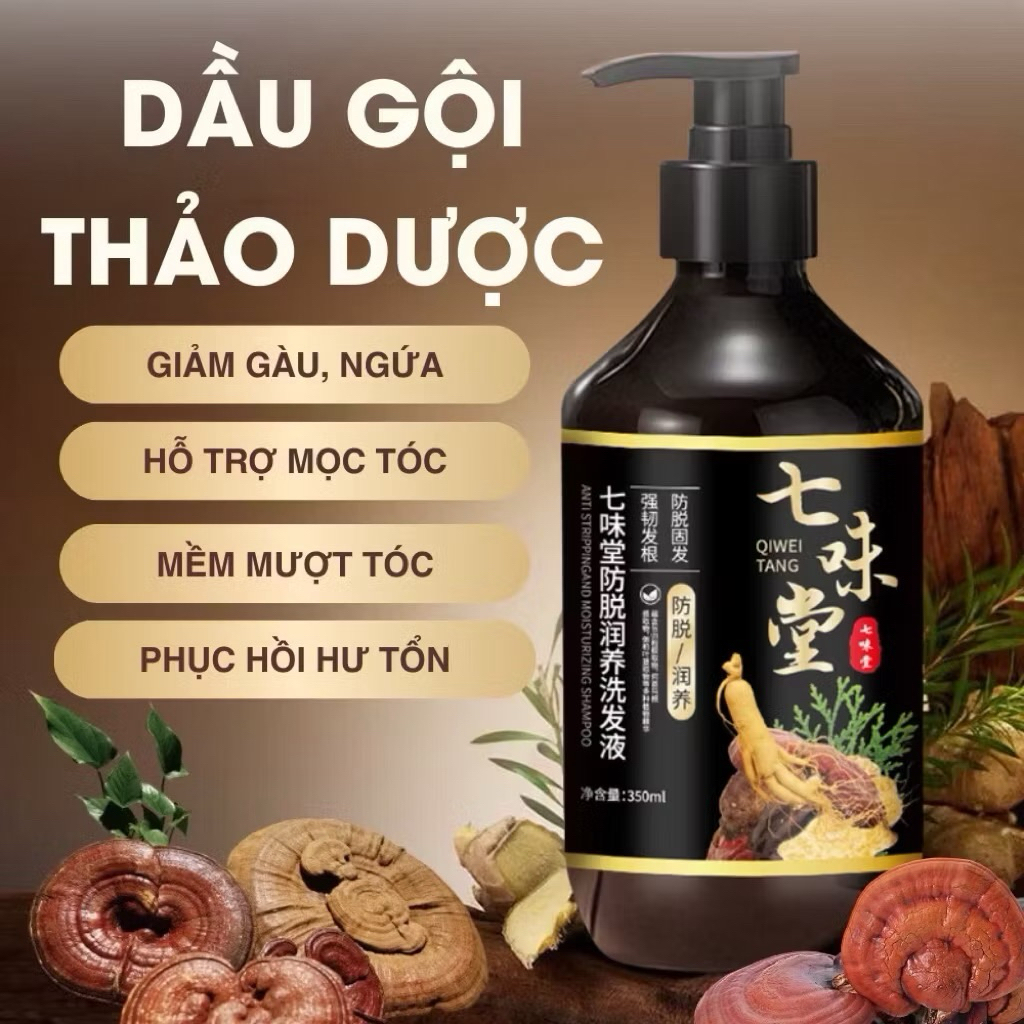 [ Com bo 2 Chai ] Dầu Gội Chống Rụng Tóc QIWEITANG Nhân Sâm Chai 350ml