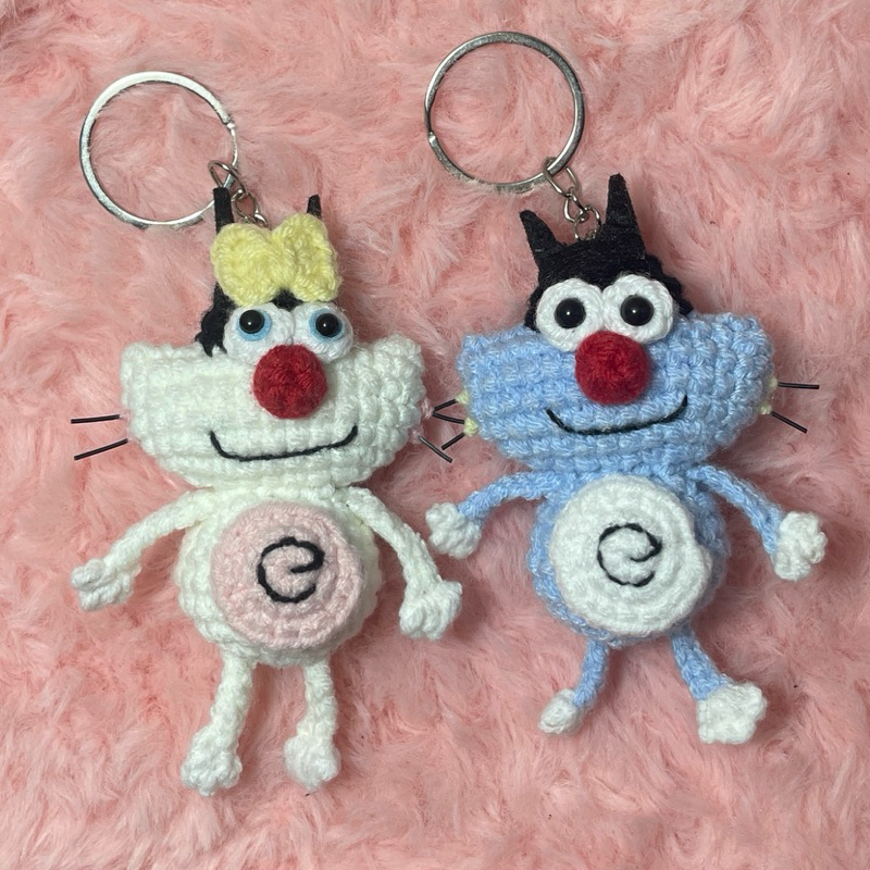 Lenko | Móc Khoá Len Oggy Và Olivia Cute