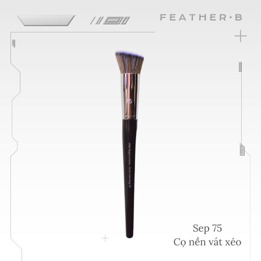 Feather B cọ nền vát xéo che phủ cao Sep N75