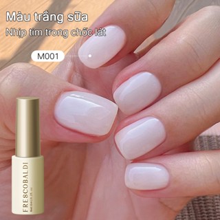 FRESCOBALDI 6ml--M01 Sơn móng tay màu trắng sữa mới bền màu thích hợp cho màu nền móng tự làm