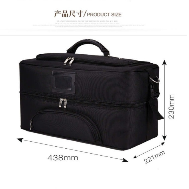 [SIZE LỚN VẢI DÙ] Cốp Trang Điểm Nail Phun Xăm 2 Màu Size Lớn 44 x 23 x 22 Chất Liệu Vải Dù Có Quai 