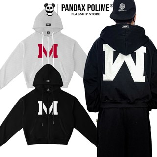 Hoodie zip big boxy áo khoác nỉ chân cua không xù chống nắng cổ cao pandax polime unisex nam nữ