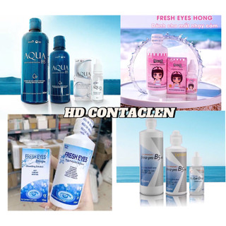 Nước ngâm lens - nước nhỏ - khay đựng lens các loại