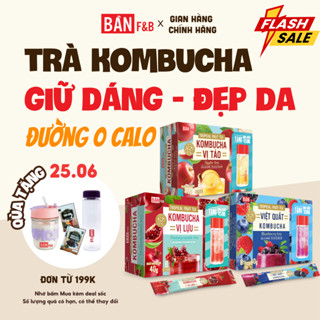 (Shop Chính Hãng) Trà Kombucha Dạng Gói Tiện Lợi Bản F&B Trà Lên Men Trà Trái Cây Giải Khát Gói 5g Detox Cơ Thể