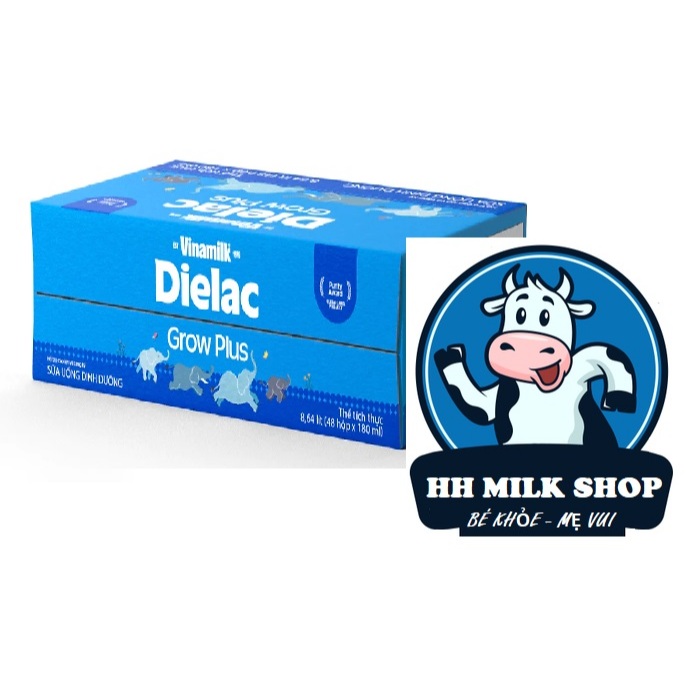 Thùng 48 hộp sữa bột pha sẵn bps grow plus (Growplus+) mẫu voi 180ml