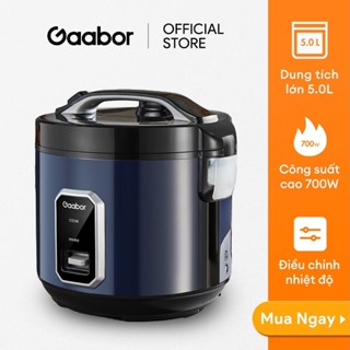 Thanh Lý Nồi cơm điện Gaabor RC50M-BE01A dung tích 5L lòng nồi 2.2L 700W đa năng nấu cơm làm bánh kèm khay