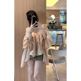 BIGSIZE HIẾU HIẾU (55-95KG) - Set thời trang nữ Áo voan babydoll cổ v tay dài + Chân váy dáng ngắn S609