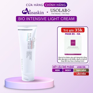  Kem Body Sữa Dưỡng Thể Trắng Da USOLAB 250ml Bio Intensive Light Cream - Bản Mới Dùng Được Cho Mẹ Bầu 