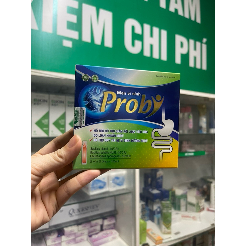 Men vi sinh Proby hộp 10 ống – Hỗ trợ tiêu hóa, cân bằng hệ vi sinh đường ruột